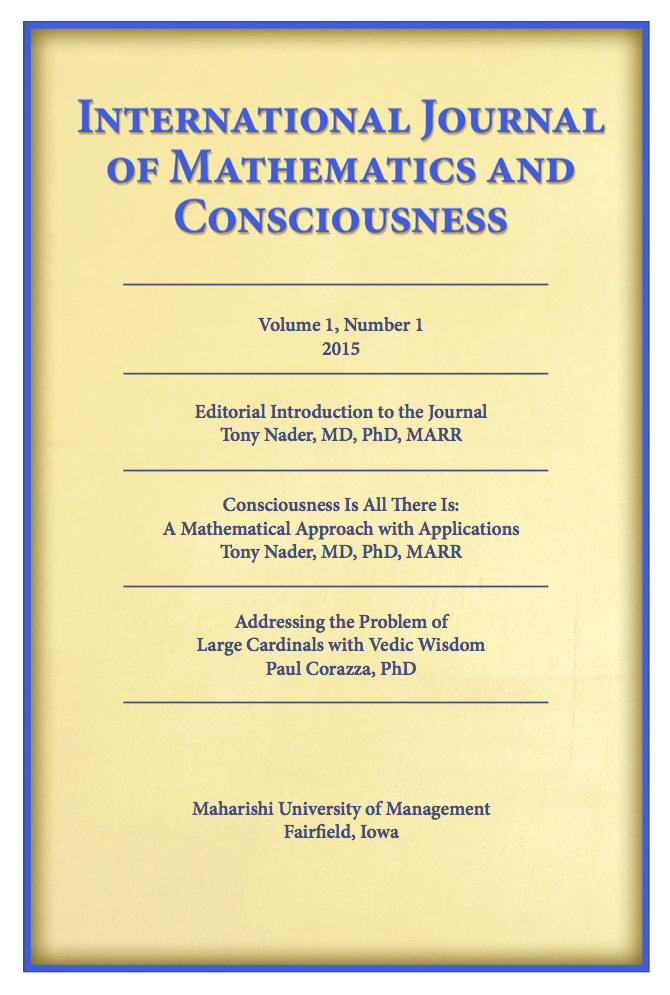 					View Vol. 1 No. 1 (2015): International Journal of Mathematics and Consciousness
				
